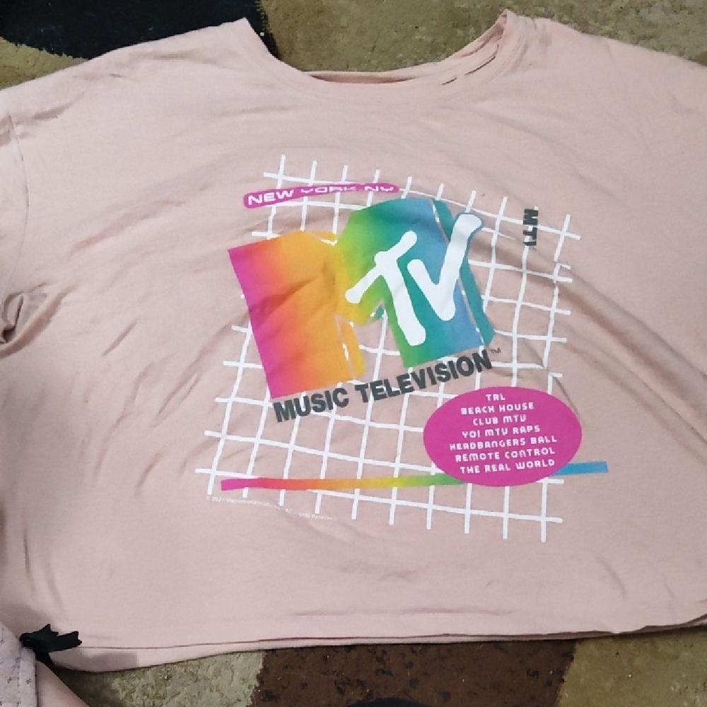 Old Navy MTV Graphic Crop T-Shirt XXL